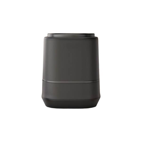 Aluminum 4L Electric Kitchen Composter, Smart Countertop Compost Bin, Odorless Low Noise Auto-Cleaning Food Waste, Black