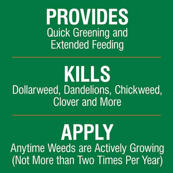 16 lbs. 5,000 sq. ft. Weed and Feed Weed Killer Plus Lawn Fertilizer for Southern Grass Types