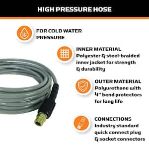 5/16 in. x 30 ft. Replacement/Extension Hose for 3600 PSI Pressure Washers
