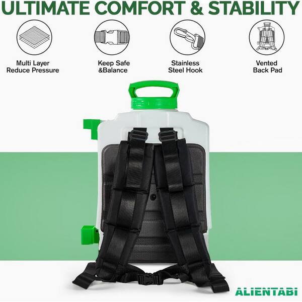 Justincity 4 Gal. Cordless Backpack Polyethylene Sprayer or