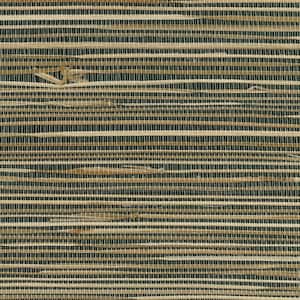 Shop Sisal Grasscloth Wallpaper in Black and Gold  Burke Decor