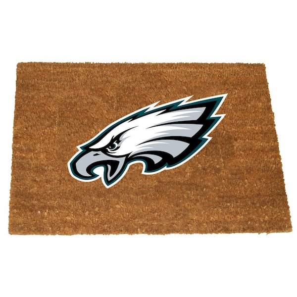 Philadelphia Eagles 19.5 in. x 29.5 in. Coir Fiber Colored Logo Door Mat
