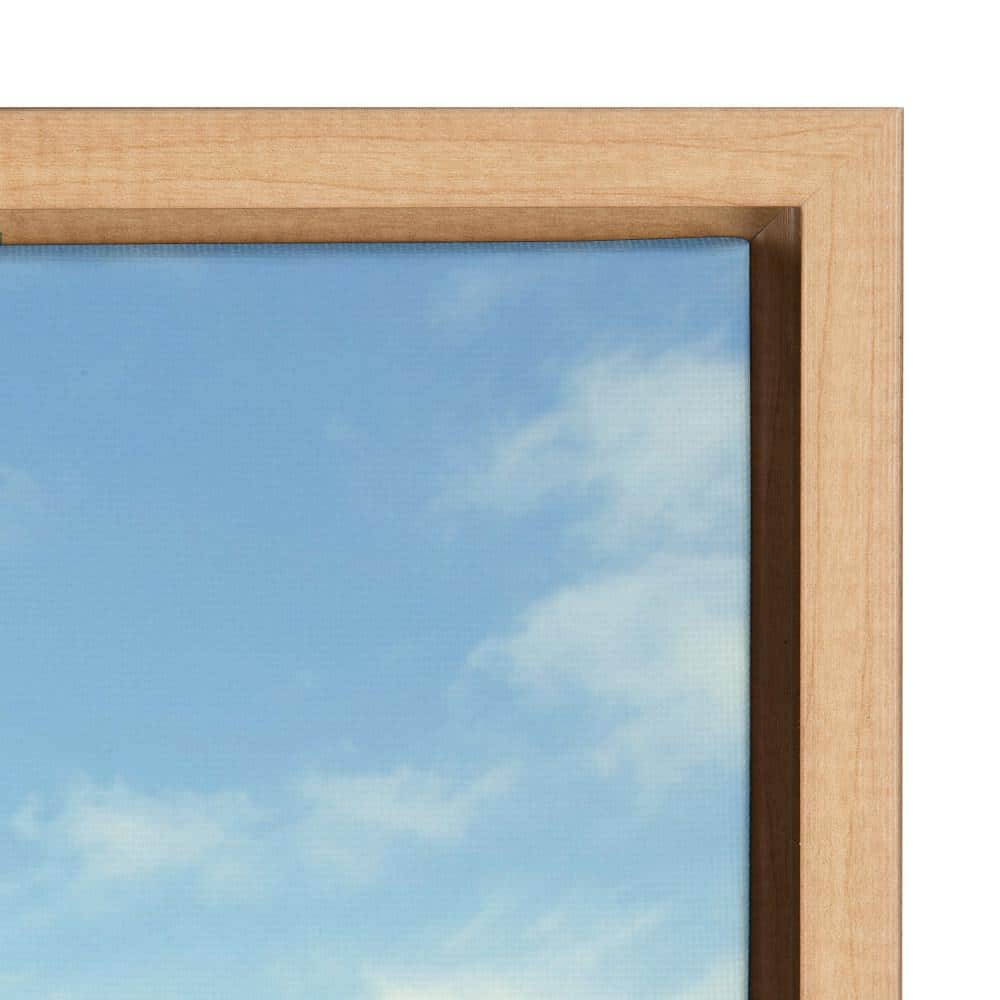 Sylvie Natural Framed Beach Canvas Print, 27" x 36"