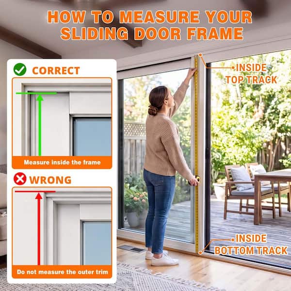 ABORON Dog Door for Sliding Glass Door with Lock Adjustable Height