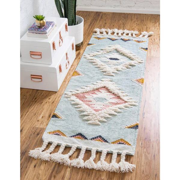 Mesa Papago Light Aqua 2' 7 x 13' 1 Area Rug