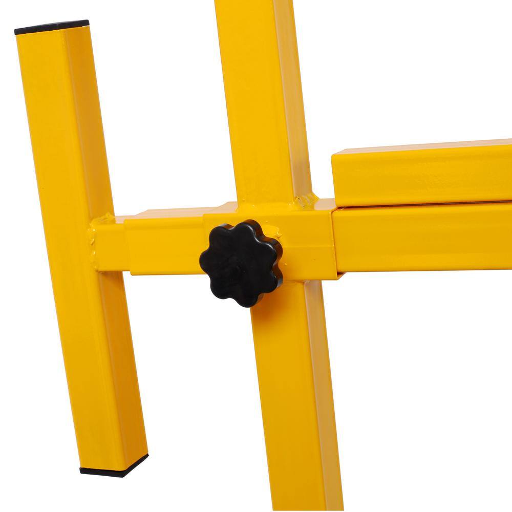 16 ft Yellow Heavy Duty Drywall Panel Hoist with Rolling Casters