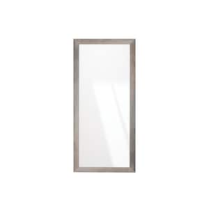 Rustic-Weathered Gray Barnwood Mirror 32 in. W x 71 in. H