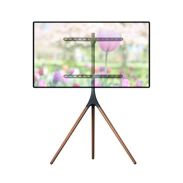 ProMounts Artistic Wooden Tripod TV Stand with Mount for TVs 47 in. - 72 in. Up to 55 lbs.