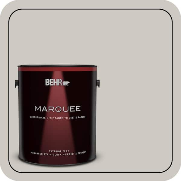 BEHR MARQUEE 1 gal. #790C-3 Dolphin Fin Flat Exterior Paint & Primer