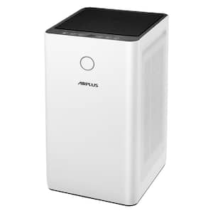 2152 sq. ft. H13 HEPA True Personal Console Air Purifier in Whites, 99.97% Cleaner, 235 CFM, Air Quality Indicator