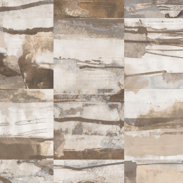 Norwall Aquarelle Tile Paper Roll Wallpaper (Covers 56 sq. ft.)