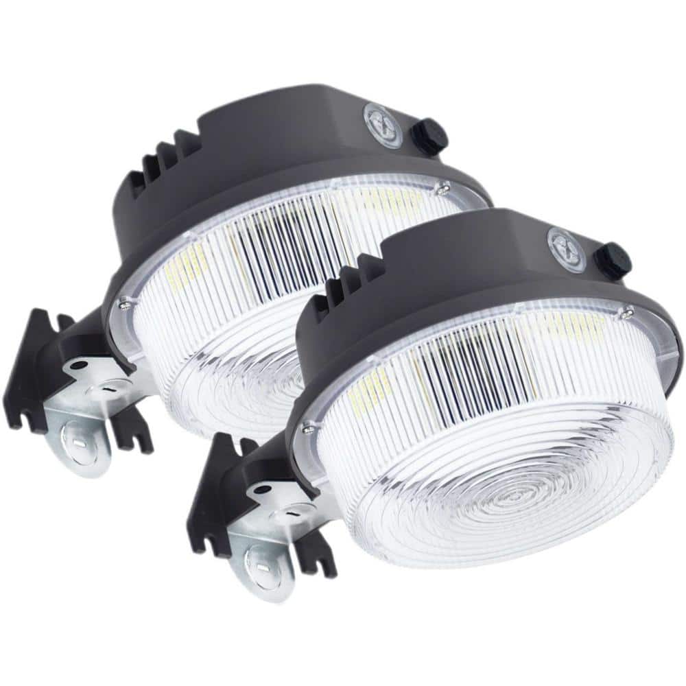 250-Watt Equivalent 4000 Lumen with Bronze Dusk to Dawn Integrated LED Barn Light, 5000K Flood Light (2-Pack) price history on PriceWatchPro