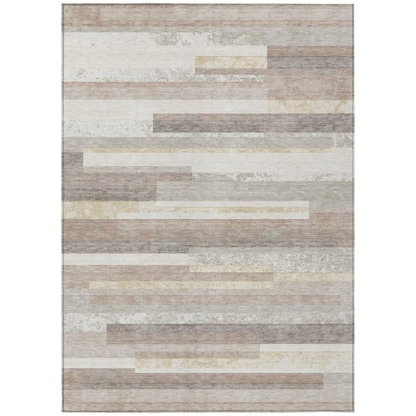 Chantille Machine Washable Indoor/Outdoor Abstract ACN3166 Ivory 10 ft. x 14 ft. Area Rug