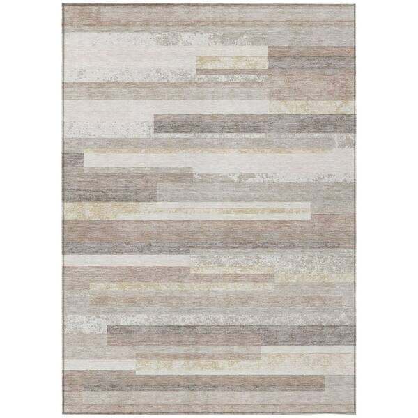 Chantille Machine Washable Indoor/Outdoor Abstract ACN3166 Ivory 3 ft. x 5 ft. Area Rug
