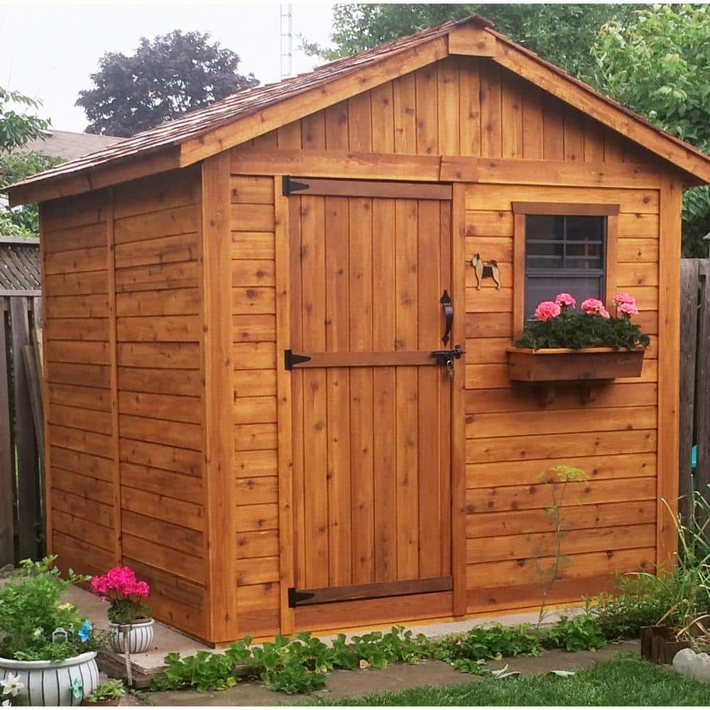 Outdoor Living Today 8 ft. x 8 ft. Western Red Cedar Gardener ShedG88