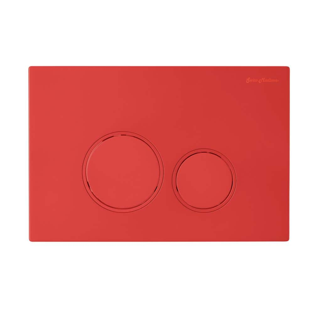 Swiss Madison Wall Mount Dual Flush Actuator Plate with Round Push ...