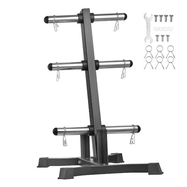 Weight Plate Rack, L Frame Weight Plate Tree for 2in. Weight Plates, Standard Weight Plate Tree, 1000 lbs. Load Capacity