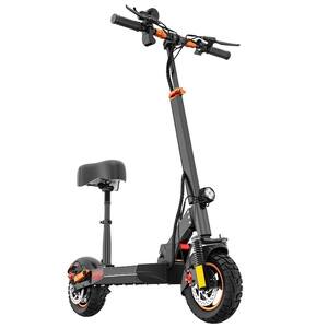 Folding Adults Electric Scooter with 48V 800W Motor, 10AH Lithium Battery, Disc Brake and Shock Absorption