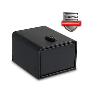 Home Defense 0.42 cu. ft. Quick Access Front Open Security Vault with Biometric Lock, Matte Black