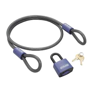 4 ft. Double Loop Cable with Weatherproof Padlock
