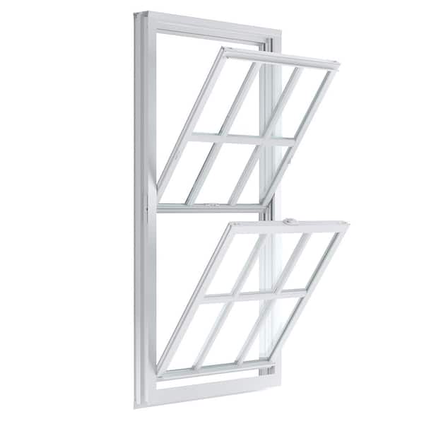 American Craftsman 29.75 in. x 57.25 in. 50 Series White Double