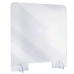 36 in. x 40 in. x 0.18 in. Clear Acrylic Sheet Table Top Protective Sneeze Guard