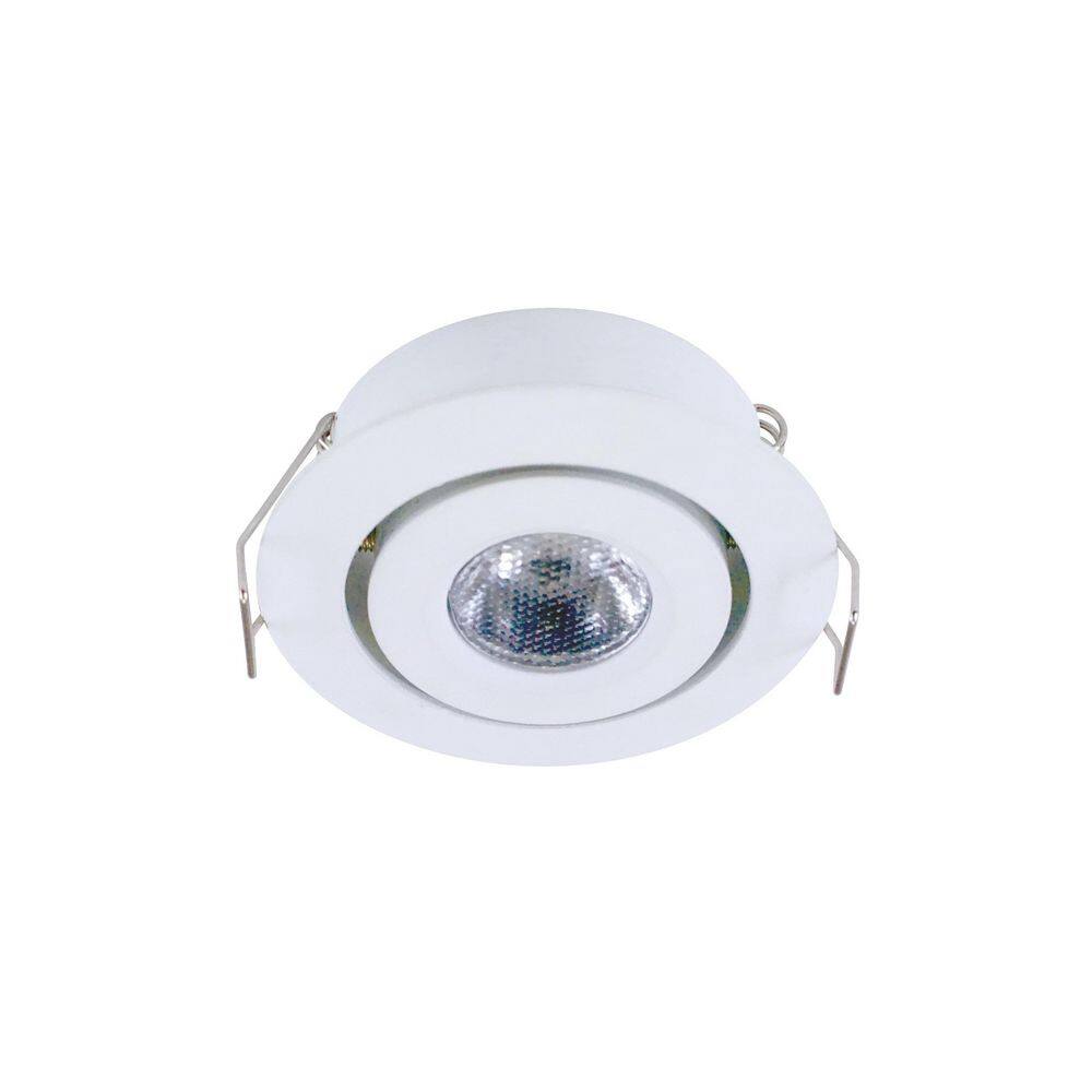 2 in. Soft White (3000K) Recessed Integrated LED Swivel Puck Light, White Finish price history on PriceWatchPro