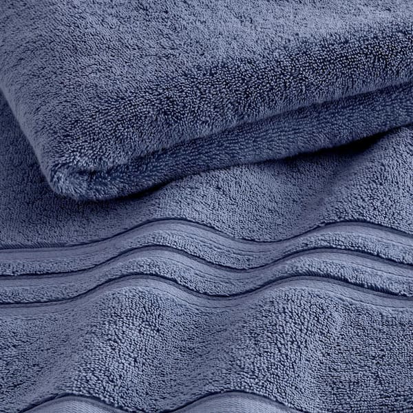 Home Decorators Collection Turkish Cotton Ultra Soft Lake Blue Bath Sheet