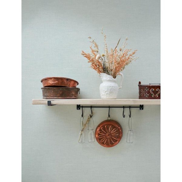 Chambray Light Blue Pre-Pasted Non-Woven Wallpaper