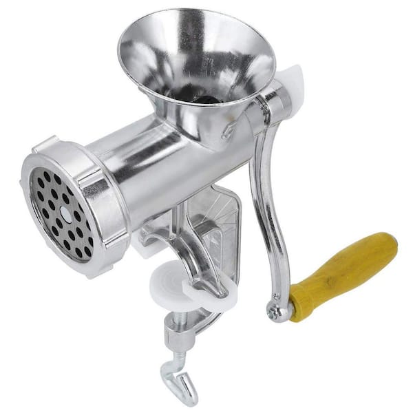 Manual Meat Grinder with Durable Aluminum Alloy Construction, Hand Crank Mincer for Home Kitchen Use