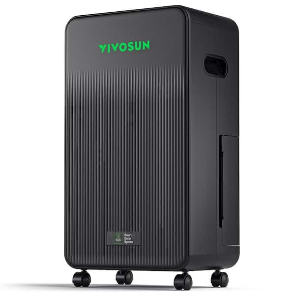 25 pt. 215 sq. ft. AeroDrain D12 Smart Environmental Dehumidifier in Black with Humidity Control and Wi-Fi Enabled