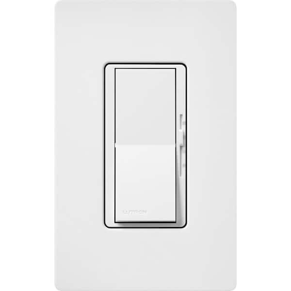 Diva 3-Speed Fan Control and Light Switch, Single-Pole/3-Way, 1.5A Fan/1A LED, Snow (DVSCFSQ-LF-SW)