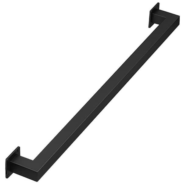 3 ft. Non-Slip Metal Wall Mount Staircase Handrail for Bars Lofts Kindergarten Guardrail Corrido, Black