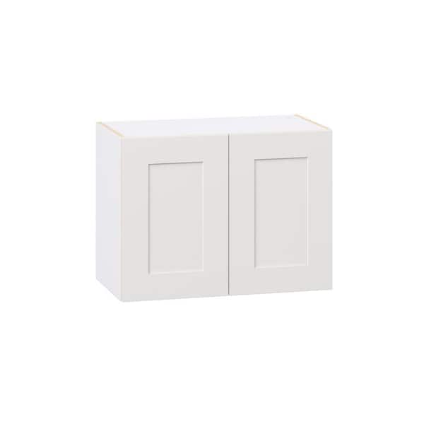 Roseland 27 in. W x 14 in. D x 20 in. H Assembled Shaker Wall Bridge Kitchen Cabinet in Warm White