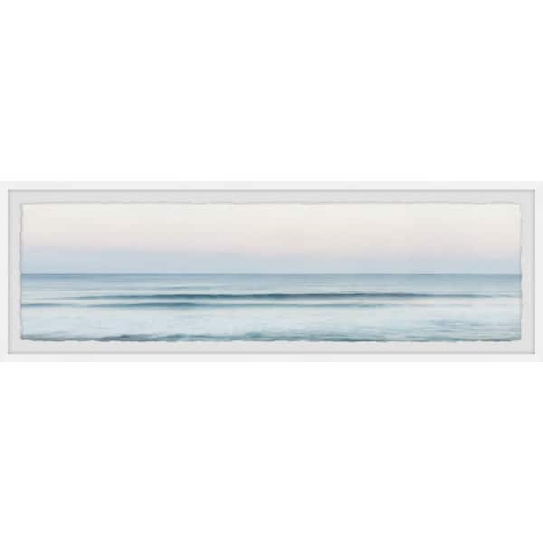 Unbranded "Breaking White Waves" by Marmont Hill Framed Nature Art Print 15 in. x 45 in.
