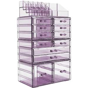 Sorbus Freestanding 6-Drawer 6.25 in. x 14.25 in. 1-Cube Acrylic Cosmetic  Organizer in Teal MUP-SET-42TL - The Home Depot