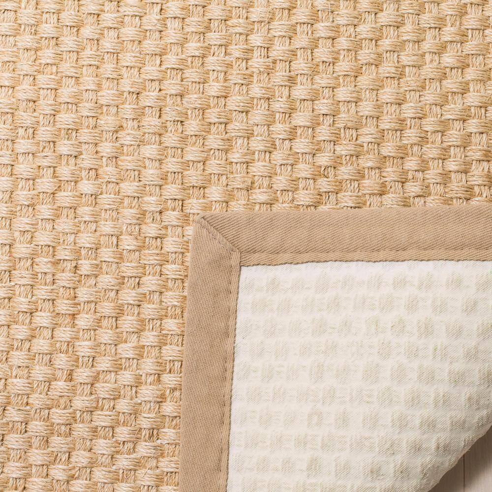 Natural Beige Jute Non-Slip Area Rug, 2'3" x 4'