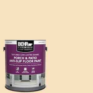 1 gal. #310E-2 Stable Hay Textured Low-Lustre Enamel Interior/Exterior Porch and Patio Anti-Slip Floor Paint