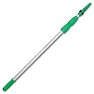 Opti-Loc 14 ft. Aluminum Squeegee Extension Pole, 3 Sections, Green/Silver