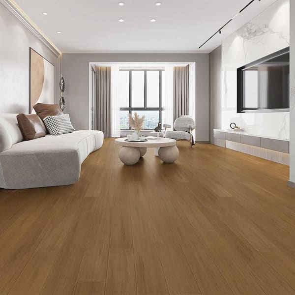 Home Decorators Collection Hand Sed Strand Woven Almond 3 8 In T X 5 1 W 72 7 L Eng Click Bamboo Flooring 25
