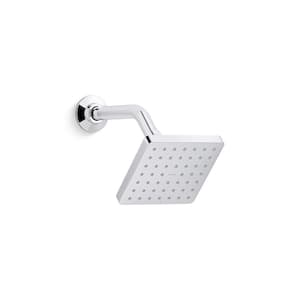 Parallel 1-Spray Patterns 5 in. Wall Mount Fixed Shower Head in Polished Chrome