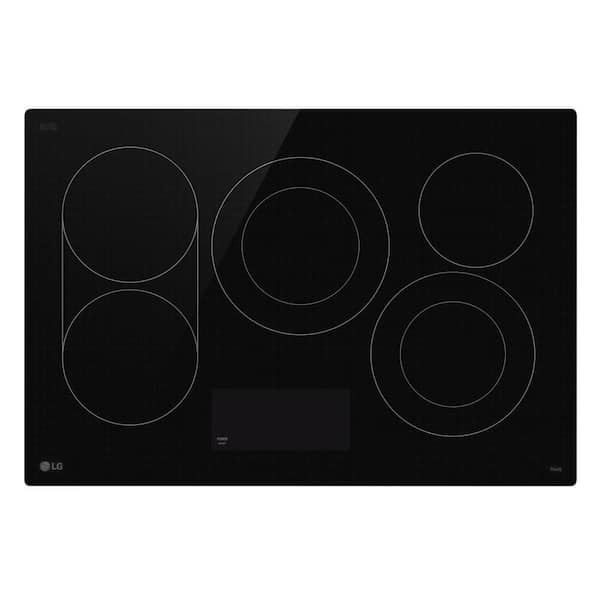 LG 30 in. 5 Elements Radiant Cooktop in Black with with ThinQ, 3. 2kW, E-Star