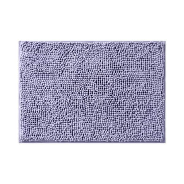 Resort Collection Plush Shag Chenille Lavender 17 in. x 24 in. Bath Rug