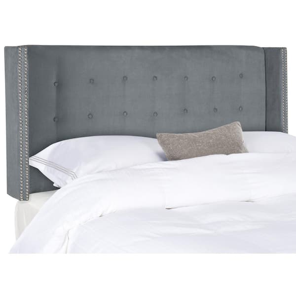 SAFAVIEH Keegan Gray Full Upholstered Headboard