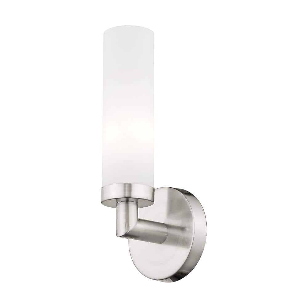 Aspen Sleek Contemporary Brushed Nickel Wall Sconce
