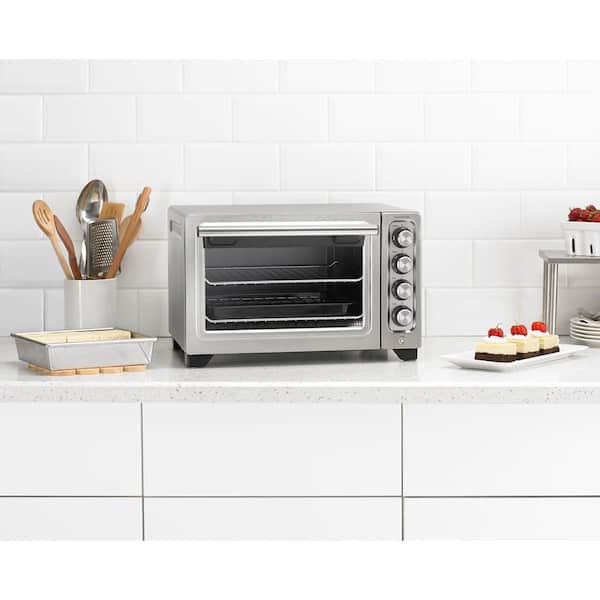 Cuisinart 1800 W 6-Slice Brushed Silver Toaster Oven and Air Fryer TOA-60 -  The Home Depot