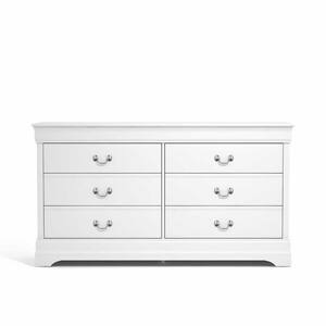 Ireton 6-Drawer White Dresser with Ultra Fast Assembly (32.0 in. x 58.2 in. x 15.7 in.)