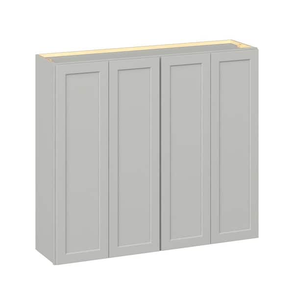 Emerson Whisper Gray Wall 4-Door Ready to Assemble Kitchen Cabinet (48 in. W x 42 in. H x 12 in. D)