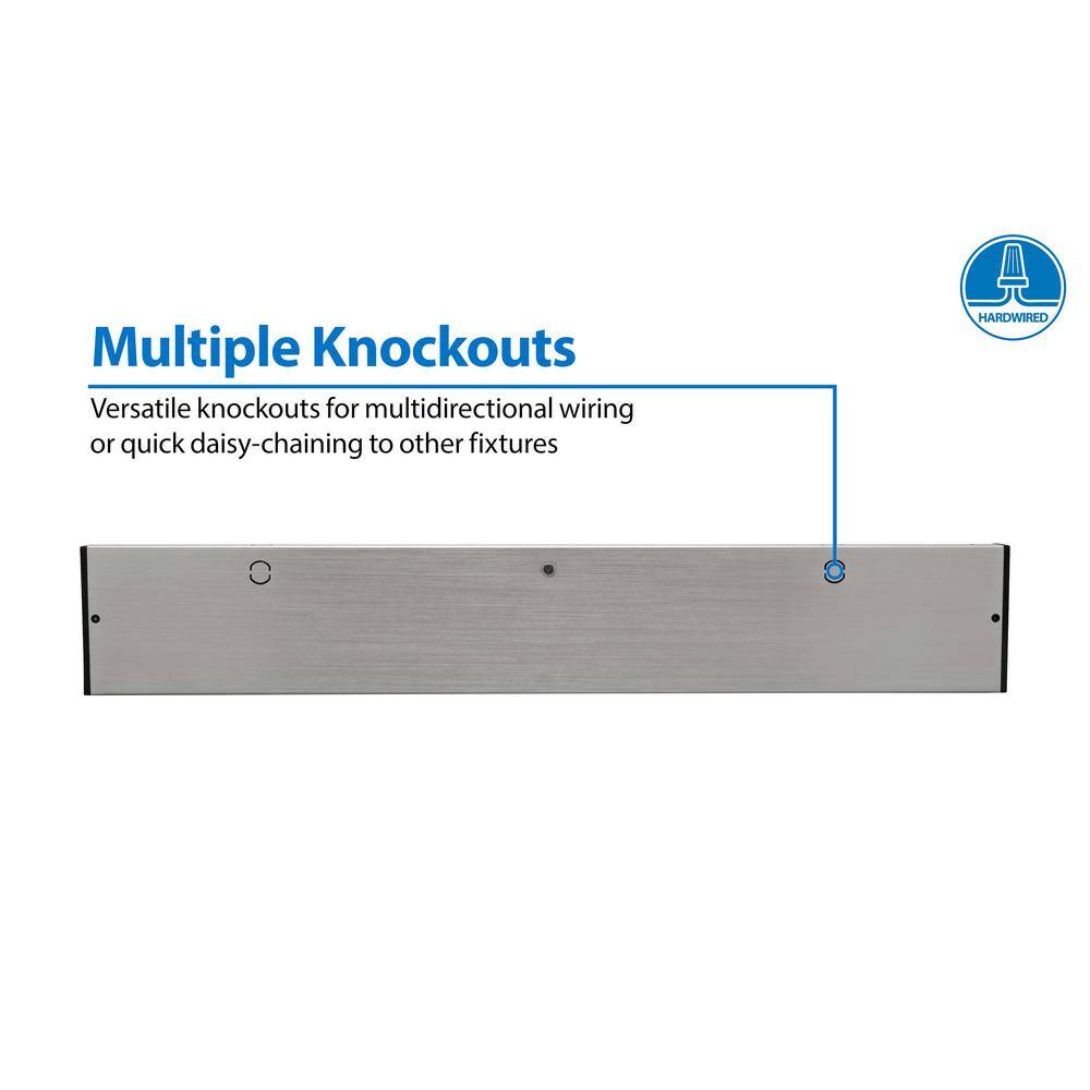 Nickel 21.5'' LED Under Cabinet Light Bar