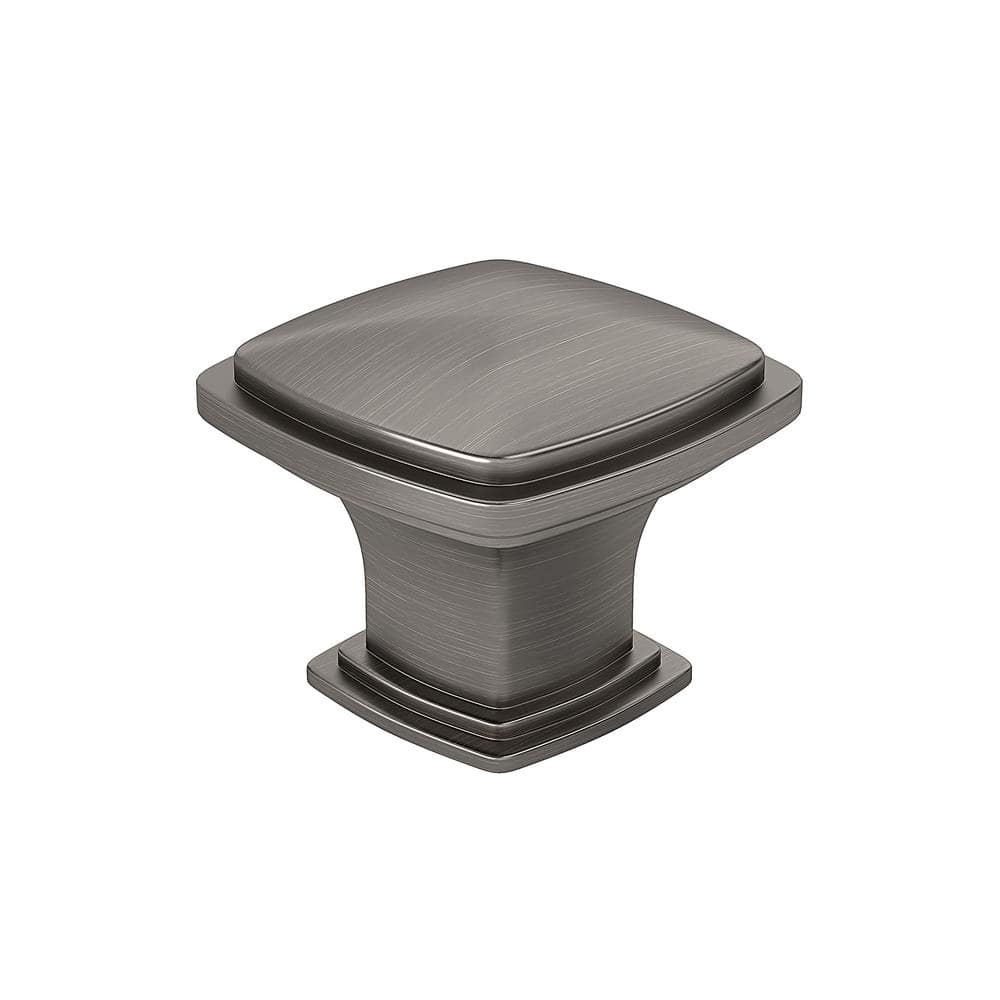 Charlemagne Collection 1-11/16 in. (43 mm) Classic Antique Nickel Square Cabinet Knob price history on PriceWatchPro